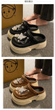 Fashion Beach Garden Shoes DIY Women's Hole Shoes 8cm Sandal Slippers Cartoon Accessories Hole Slippers Shoes for Students Girls