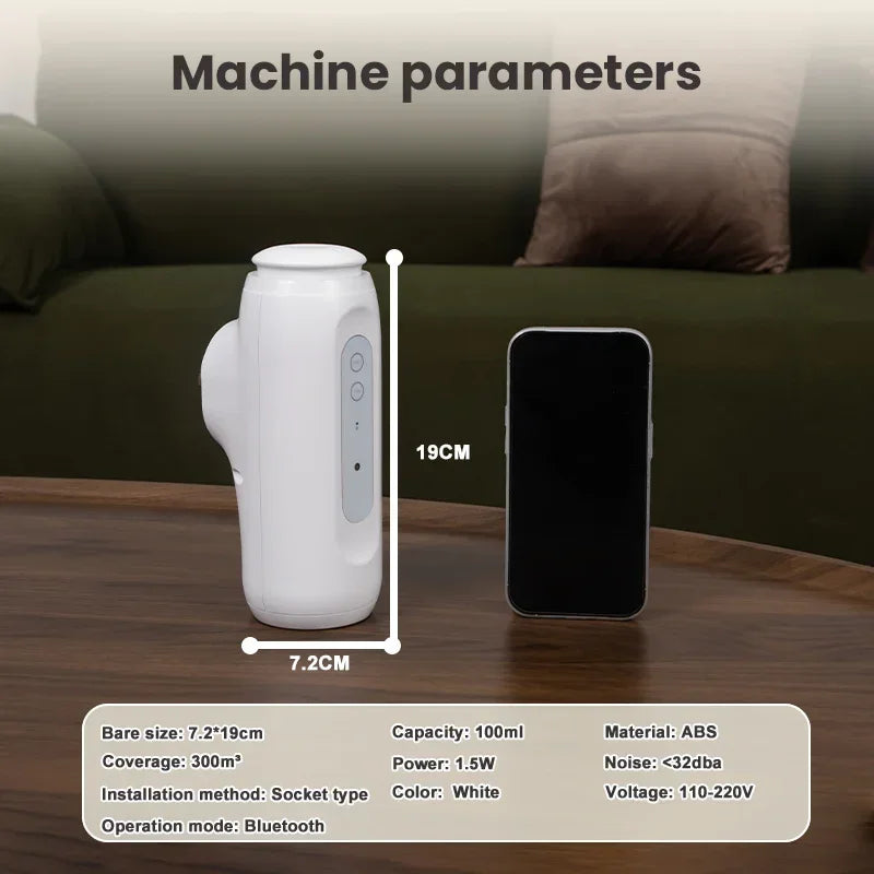 Namste 300m³ Bluetooth Wall mounted Perfume Home fragrance Aroma diffuser Essential oil Smell distributor Air freshener favoring