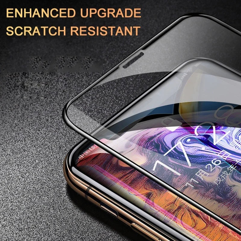 2/4PCS 9D Screen Protector Tempered Glass for IPhone 14 13 12 11 15 Pro Max Protective Glass for IPhone X XR XS Max 7 8 614 Plus