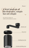 Manual Coffee Grinder Machine Grinding Home Outdoors Travel Hand Crank Portable Coffee Grinder Adjustable Bean Grinder withbrush