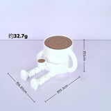3D printing coffee bean creative ornament, movable and interesting desktop ornament, desk coffee companion decoration