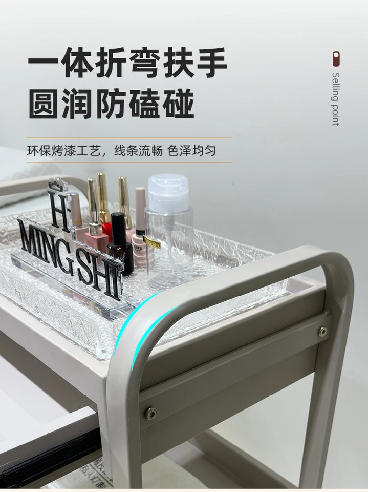 Organizer Rotating Salon Trolley Moving Modern Luxury Storage Trolley Cart Simple Tool Carritos Organizadores Salon Furniture