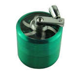 40mm Metal Grinder and Crusher: 4-Layer Hand Crank with Metal Handle - Suitable for Grinding Herbs, Spices, Cinnamon, Ginger