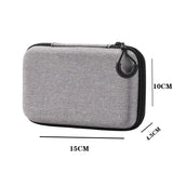 Mini Grey Digital Storage Bag Hard EVA Case Portable Electronics Organizer for USB Cable Charger U Stick Travel Accessories