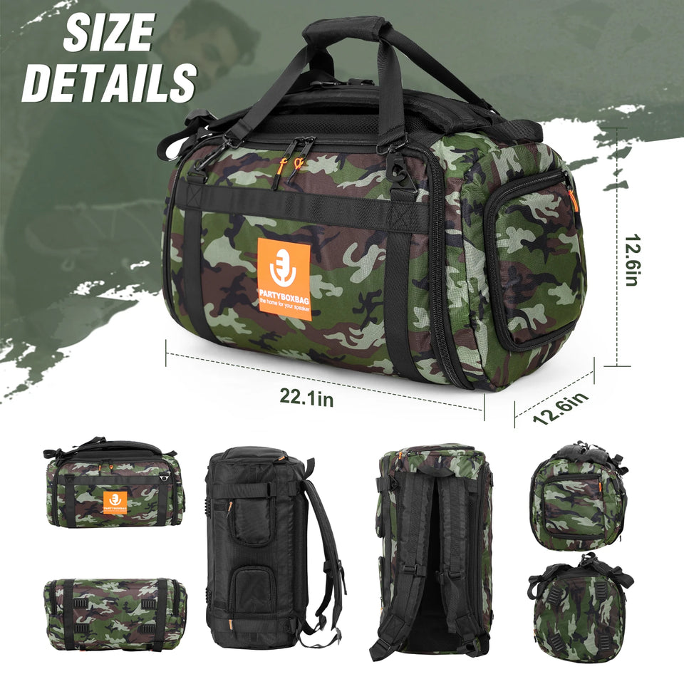 Portable Speaker Carry Tote Bag Backpack Waterproof Carrying Case Drop-Proof Adjustable Shoulder Strap for JBL Partybox Club 120
