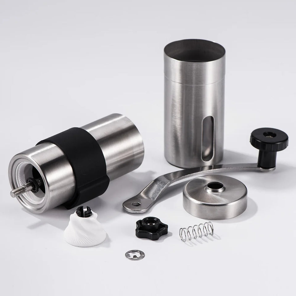 Steel Manual Coffee Grinder S/L Portable Travel Camping Coffee Bean Grinder