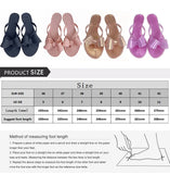 Summer Beach Sandals for Women Slippers New Pure Color Slip on With Bow Tie Adult Flat Bottom Flip Flops Walking Thong Sandals