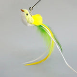 Cat Feather Toy Accessories False Birds Worm Toy with Bell Kitten Cat Toys Interactive Replacement Refill Foam Ball Training