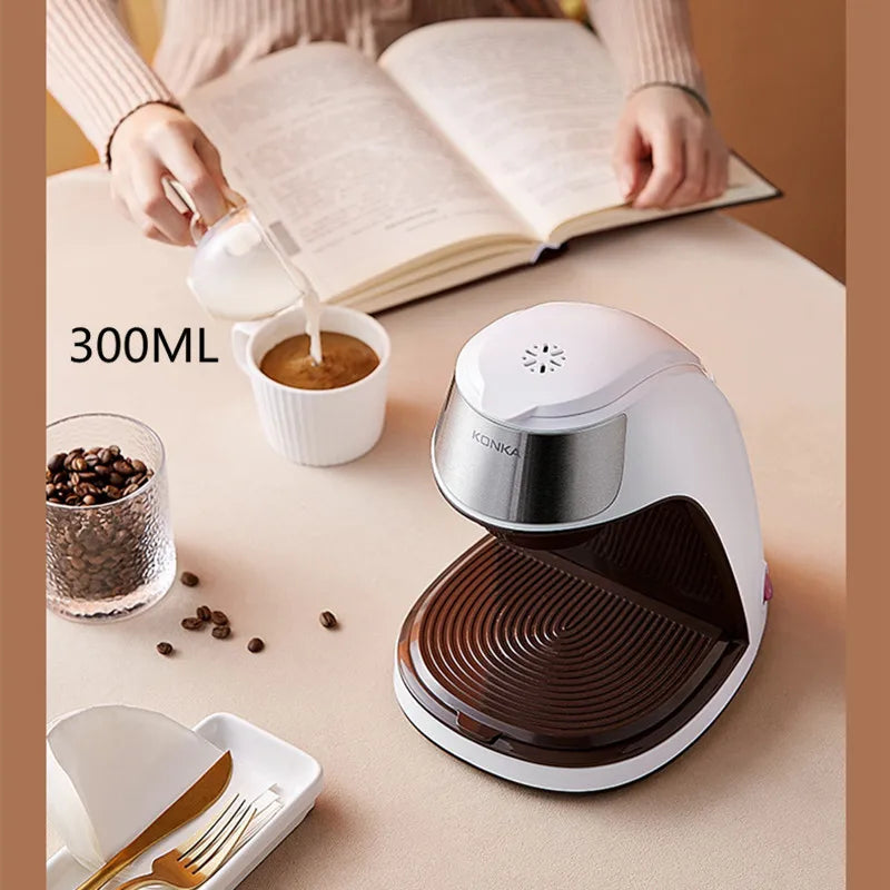 Household small office tea brewing machine Portable Coffee Maker Automatic drip coffee machine