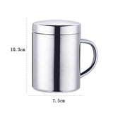 400/260/210ML 304 Stainless Steel Coffee Mug Double Insulation Drinking Cup Tea Cup with Lid