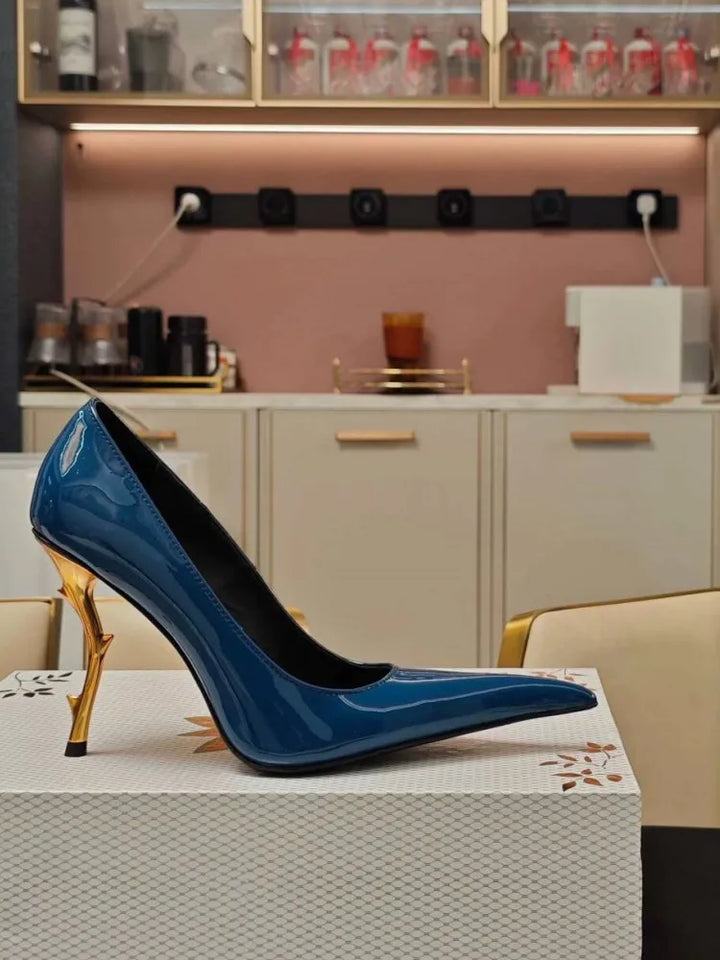 Summer high-heeled pointed women's sandals, European and American fashion runway parties, weddings, women's high heels