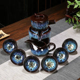 Handmade Coffee Tea Tray Kitchen Sugar Organizer Ceramic Narrow Tea Tray Cup Snack Handles Plateau Cuisine Home Accessories