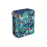 200 hole portable canvas pencil case, pencil stationery shockproof storage bag, large capacity stationery box