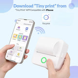 Mini Portable Printer,Thermal Label Maker Printer,For Wireless Bluetooth Photo Memo Stickers Inkless Suitable For Home, Office