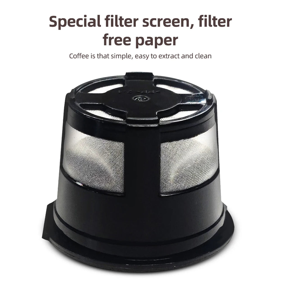 Portable Electric Espresso Coffee Machines 6oz Single Serve Mini Coffee Maker Automatic Brew for Camping Travel Car Office