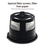 Portable Electric Espresso Coffee Machines 6oz Single Serve Mini Coffee Maker Automatic Brew for Camping Travel Car Office