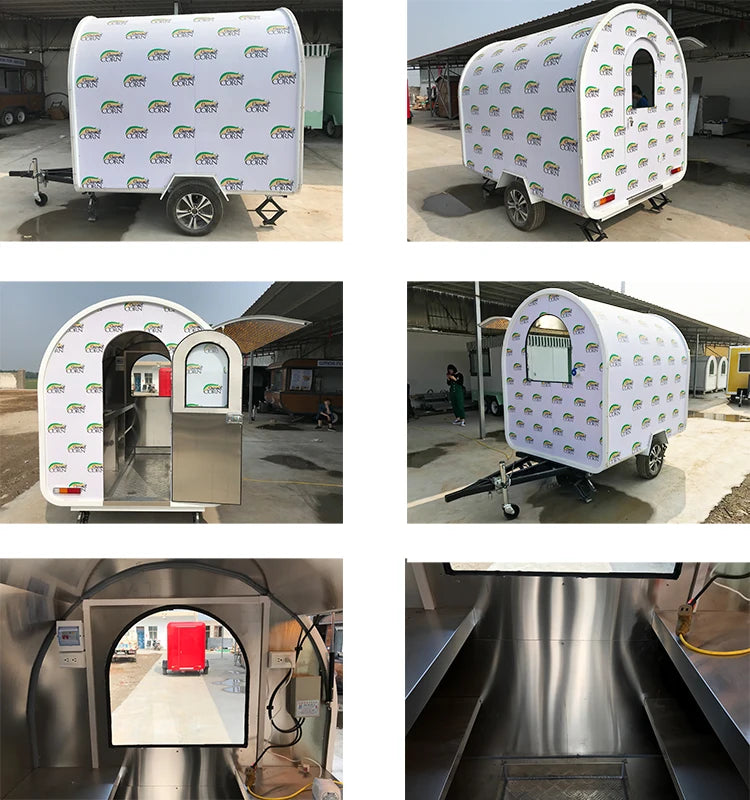 European Standards Mini Food Trailer Mobile Fast Food Trailer / China Factory Mobile Food Truck For Sale