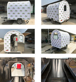 European Standards Mini Food Trailer Mobile Fast Food Trailer / China Factory Mobile Food Truck For Sale