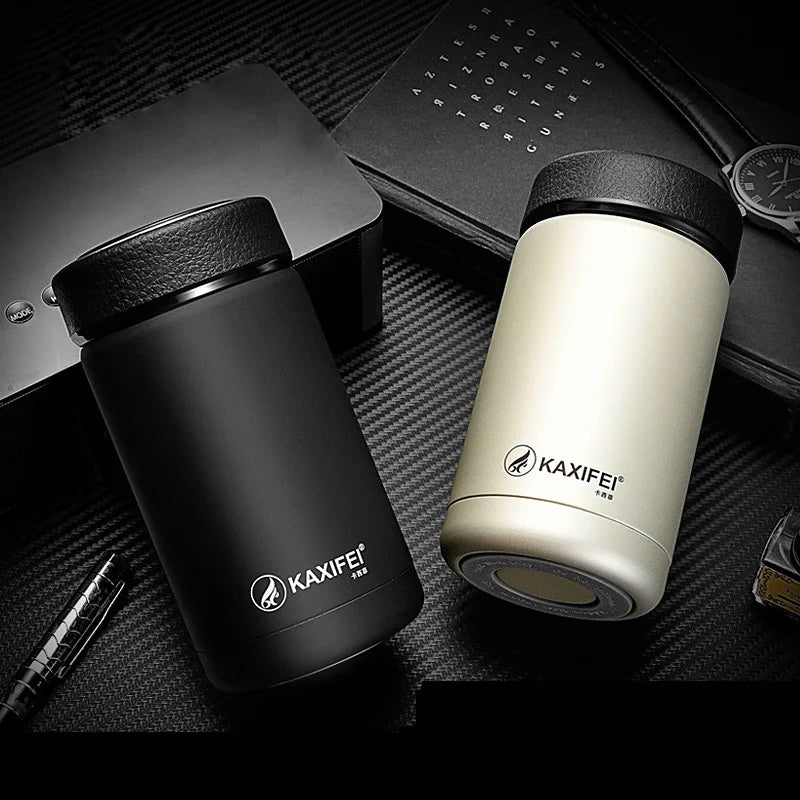 New Vacuum Flasks Fashion Tea Bottle Flask Water 400ml Stainless Steel Thermoses Coffee Cup Travel Mug Camping Sports Bottle