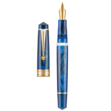 Asvine P20 Piston Filling Fountain Pen Acrylic Beautiful Patterns M/F/EF Nib with Golden Clip Office School Supplies Stationery