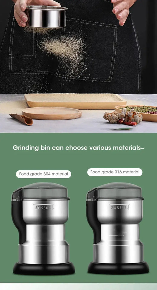 Electric Multifunctional New Coffee Grinder Kitchen Cereal Nuts Beans Spices Grains Grinder Machine for Home Coffee Grinder