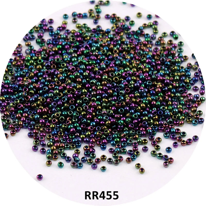 Golden 15/0 Japanese Seedbeads 1.5mm Uniform Metallic Bronze Round Spacer Glass Beads For DIY Jewelry Making Garments Accessory