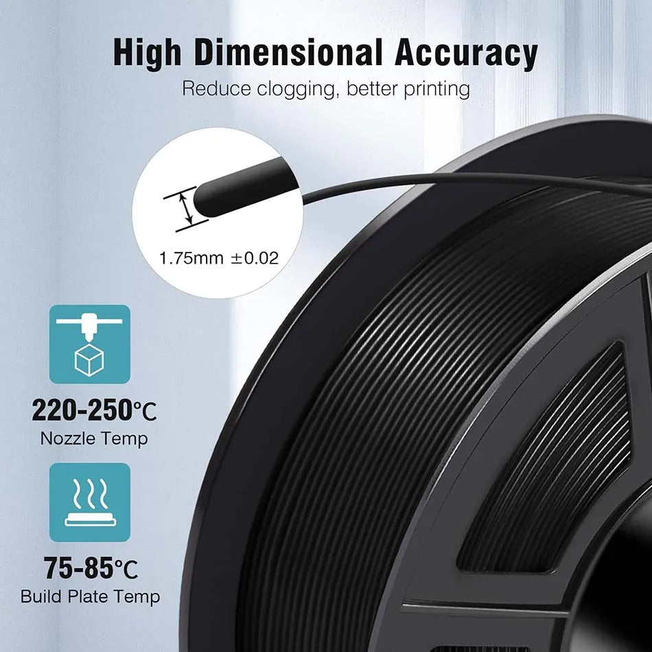 JAYO PLA /PLA Matte /ABS/PETG/PLA Plus 3D Printer Filament 5KG/Roll 1.75mm 3D Filament Large Spool Neatly Wound Filament