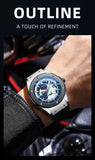 CHENXI 82442 Men's Quartz Watch Casual Outdoors Sports Watches Brand World Map Military Waterproof Men Wrist Watches Clock Gifts