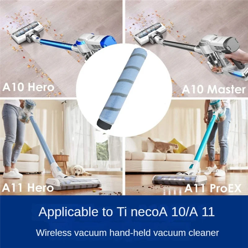 A49I-2PCS Main Brush For Tineco A10 A11 EA10/PUREONE X1 R1 T1 S1/MINI LITE S11 S12/TEK TDOIN-01 Series Vacuum Cleaners Parts