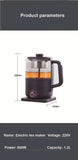 1.2L Pu'er Black Tea Glass Teapot Automatic Insulation Steam Teapot Household Electric Kettle Multifunctional Health Pot 220V