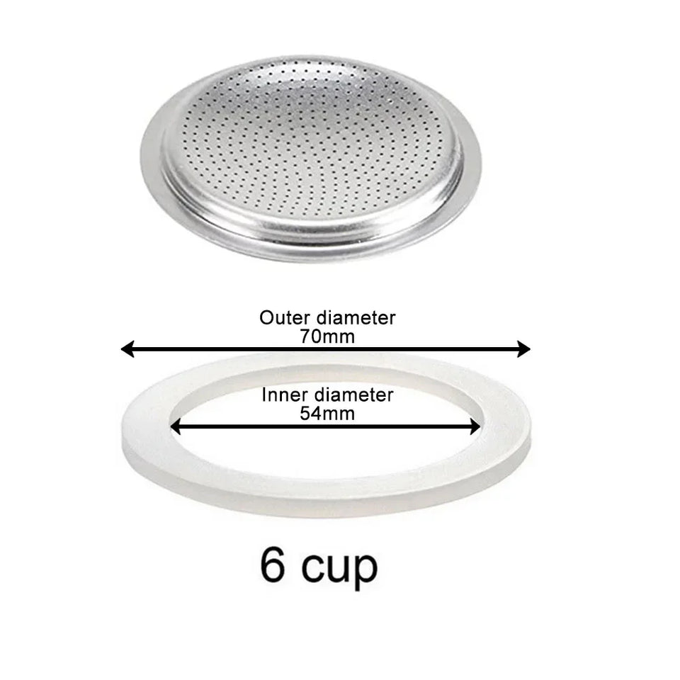 Coffee Rubber Sealing Ring Gasket Washer Gasket Replacenent Cups Rings For Moka Pot Espresso Coffee Makers Kitchen Supplies