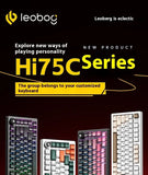 LEOBOG Hi75C Mechanical Keyboard 3Mode/Wired kit Hot Swap With Knob RGB Aluminium Alloy Gasket Hi75C Keyboard Kit PC Custom Gift