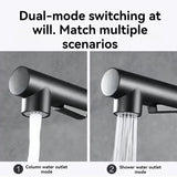 Matte Black Kitchen Faucet Pull Out Kitchen Sink Water Taps Dual Way Sprayer Mixer Tap 360 Rotation Cranes Deck Mounted