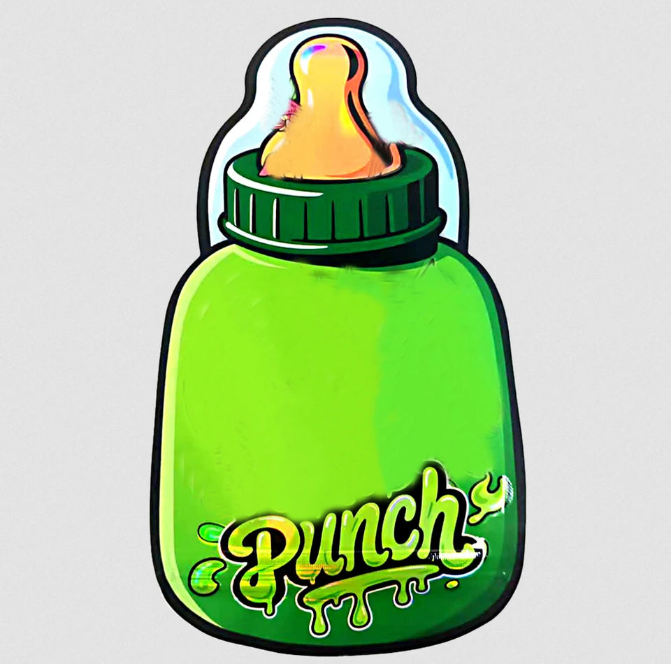 3.5G Die Cut Bottle Shaped Package Empty Irregular Designer Mylar Bags Plastic Storage Pouch Smell Proof 3.5 Packaging Hreb Case