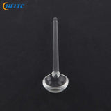 1PCS Transparent  Long Handle Glass Tea Spoons Tableware Clear Coffee Stirring Spoons Flatware For Home Kitchen Restaurant