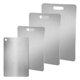 Stainless Steel Cutting Board Double Sided Chopping Board Thickened Baking Board for Kitchen for Meat Fruit Vegetables Baby Food