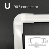1-30pcs/Lot perfil aluminio led Corner Aluminium Profile Channel Holder for LED Strip Light Bar Cabinet Lamp Kitchen Closet