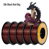 KINGROON Silk Dual-color PLA Filament 3D Printer 1.75mm 11/22 lbs Silk PLA Filament Plastic Materials 3D Printing Special Color