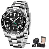 2025 PAGANI DESIGN New PD-1662 V5 Men Mechanical Watches Luxury Ceramic Bezel Automatic Watch 100M Waterproof GMT Watch for Men