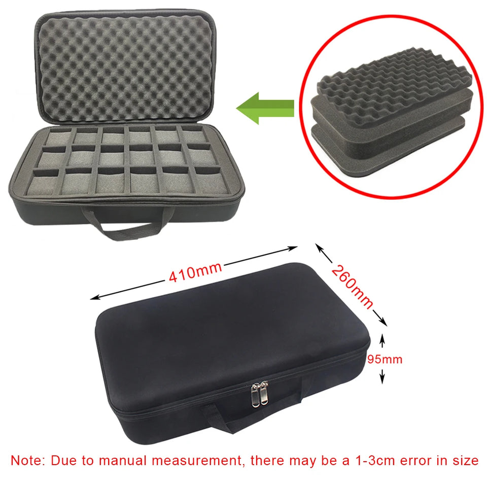 8 Slot Watch Box Sponge Watch Storage Organizer Protective Safety Canvas Shockproof EVA Storage Case for Most Watches