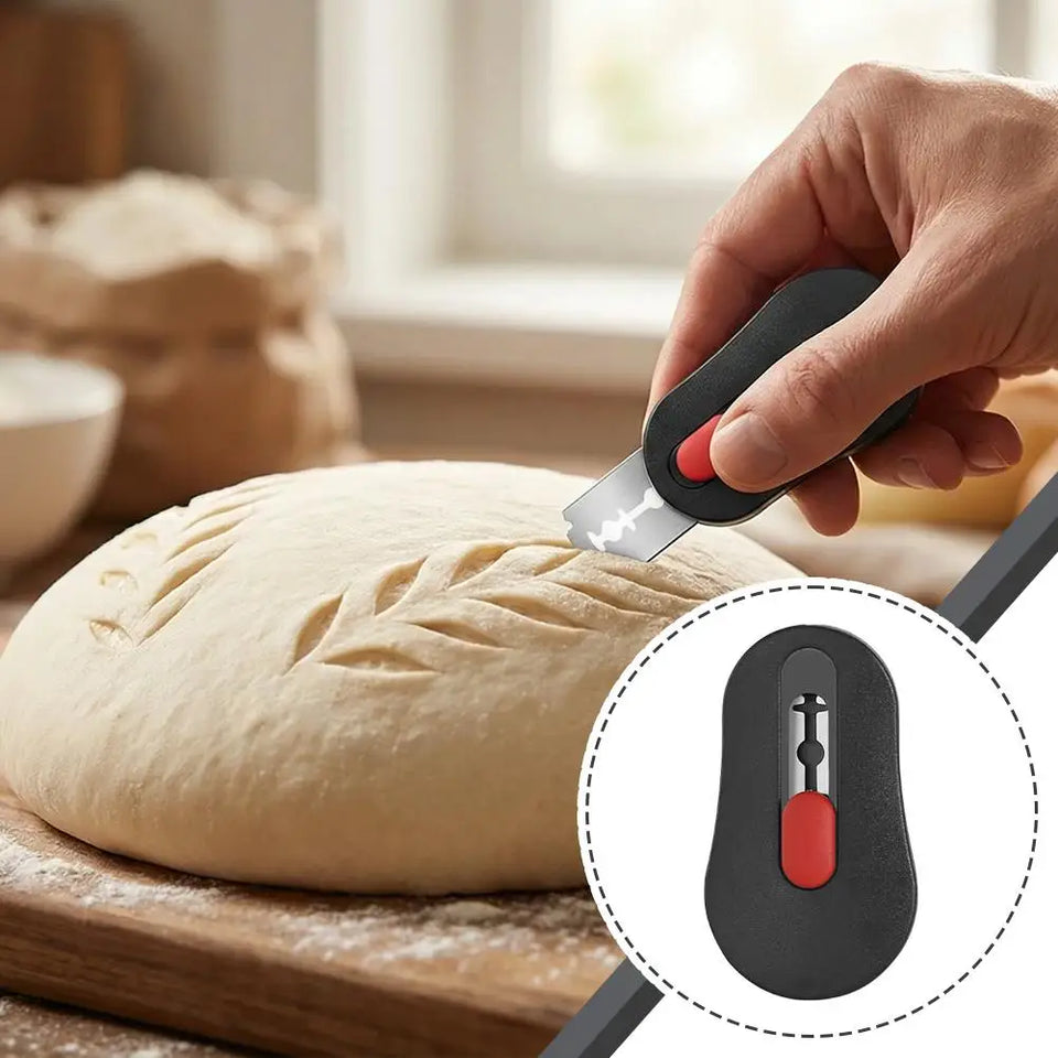 Adjustable Manual Bread Cutter Hand Crank Ergonomic Bread Slicing Cutter for Commercial Bakery Shop & Home Baking Daily Use