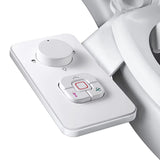 Samodra Toilet Bidet Shower Ultra-thin Bidet Toilet Seat Attachment Non-electric Bidet sprayer Dual Nozzles Frontal & Rear Wash