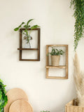Wooden Display Shelf Floating Shelves Rustic Wood Shelves Wall Storage for Kitchen Bedroom Over Toilet Small Wall Mounted Gifts