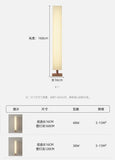 Modern Fabric Led Floor Lights for Living Room Sofa Side Decorative Wood Standing Lamps Light Bedroom Bedside Light Home Decor