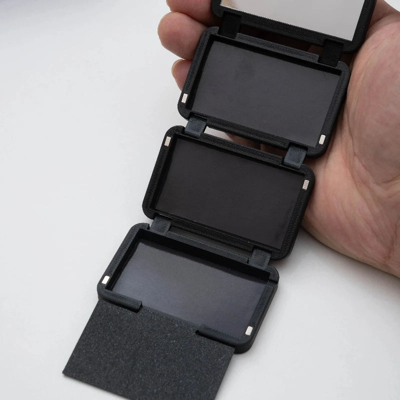 Magnetic Disk Packaging Boxes Combination Three-fold Multi-layer Self-organized with Baffle Empty Packaging Magnetic Force Box