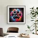 Huacan Paw Print Diamond Painting Color Art New Arrivals 2025 Diamond Mosaic Complete Kit Home Decor