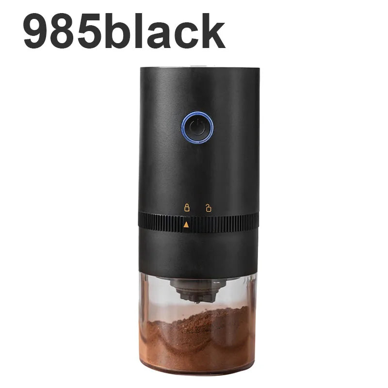 Portable Electric Coffee Grinder with USB Charging Adjustable Ceramic Grinding Core Long Endurance for Outdoor Travel