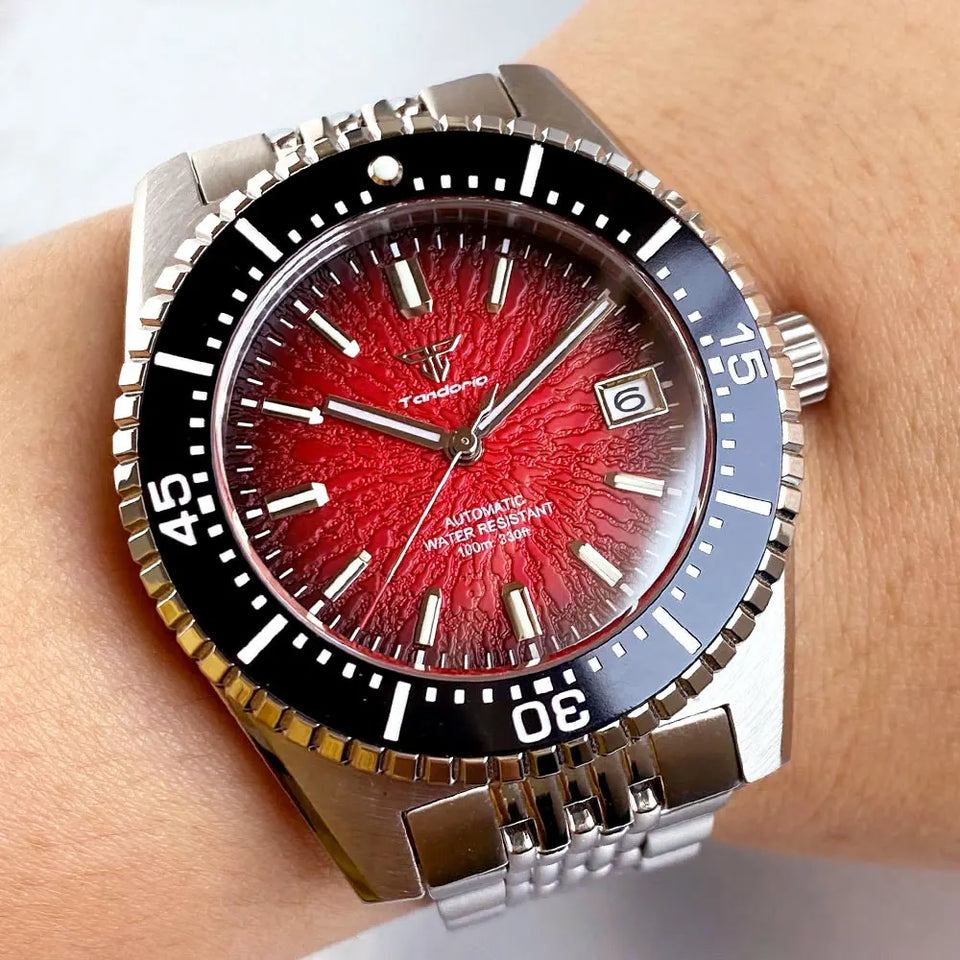 Tandorio 62MAS Style NH35A Automatic Watch For Men 200M Waterproof Diving Mechanical Watches Sapphire Glass Luminous New