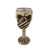 Creative Skull Mugs Cool Beer Mug 3D Resin & Stainless Steel Coffee Cups and Mugs Water Glass Wine Pub Bar Decoration Halloween