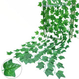 1/2/6Piece Artificial Vine Home Decor Artificial Ivy Leaf Garland Plants Vine Fake Foliage Flowers Creeper Green Ivy Wreath